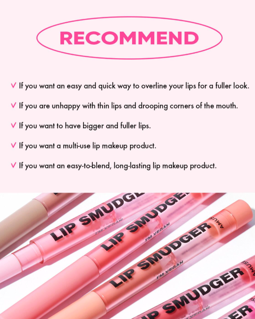 AMUSE Lip Smudger (4 Colours)