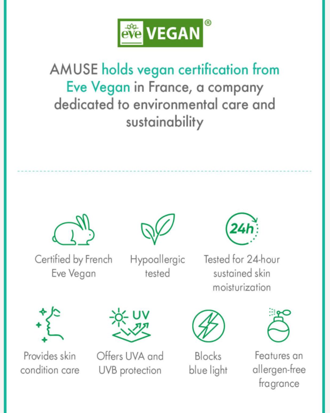 AMUSE Beige Tone-Up 365 Vegan Sunscreen SPF 50+ PA++++