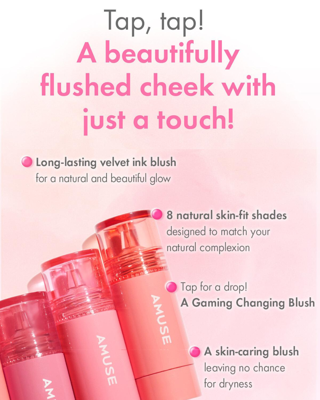 AMUSE Cheek Tok Tok (6 Colours)