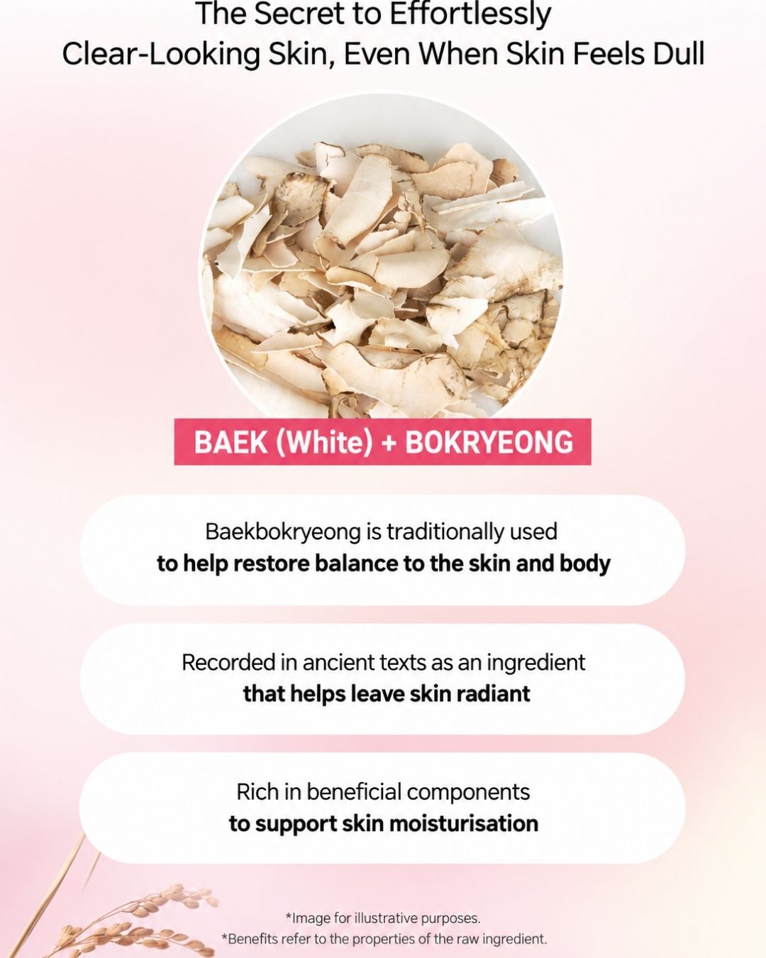 Returnity Baekeokryeong & Rice Brightening Mask 80g