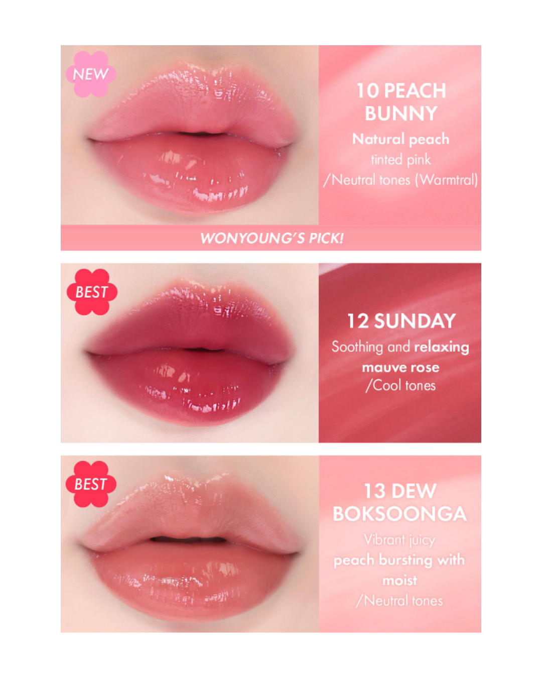 AMUSE Dew Tint (8 Colours)