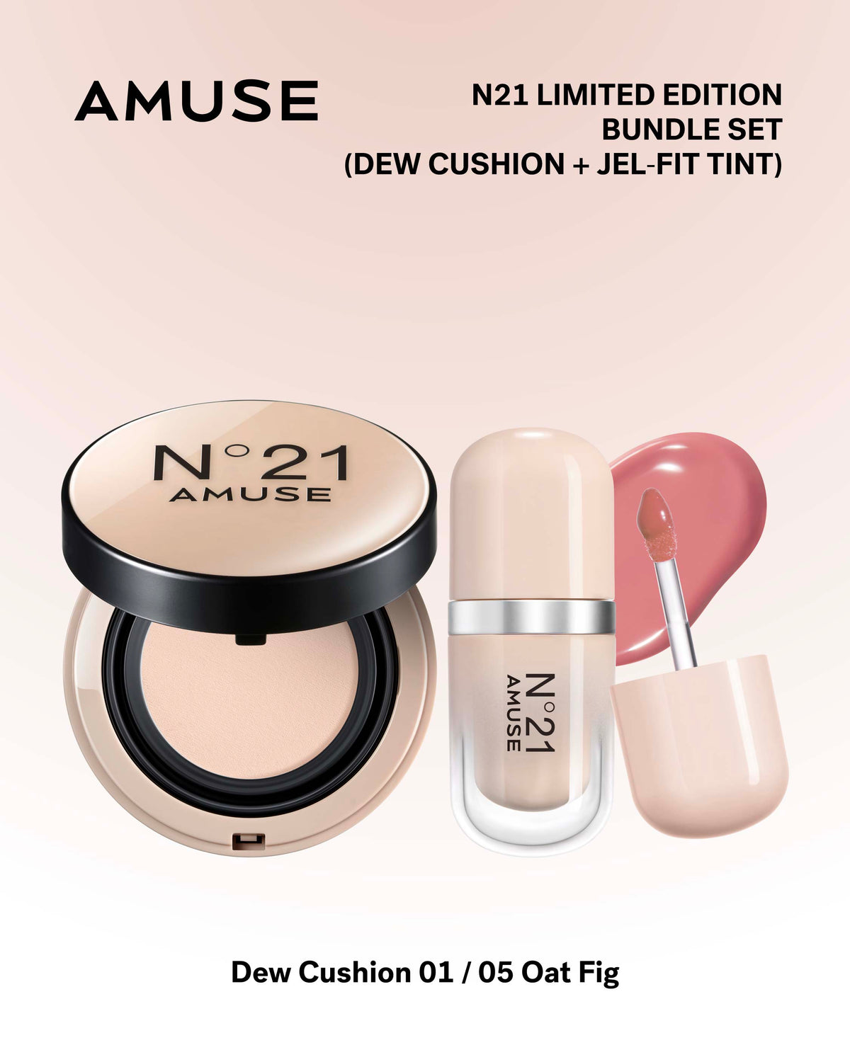 AMUSE N21 DUO Set (Dew Cushion + Jel Fit Tint)