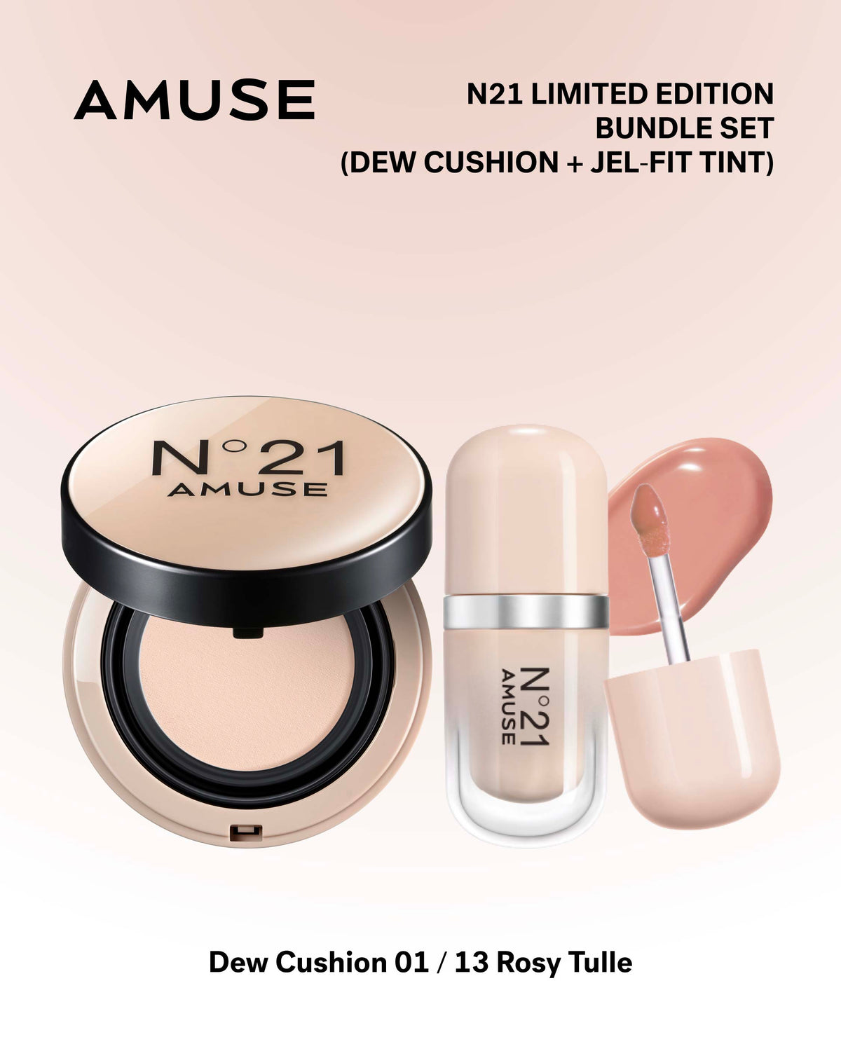 AMUSE N21 DUO Set (Dew Cushion + Jel Fit Tint)