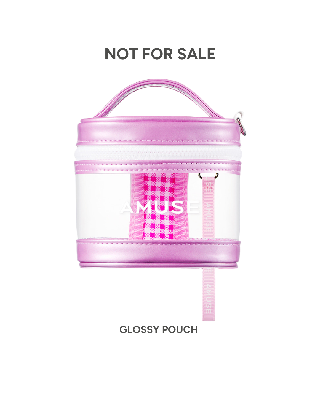 (GWP) AMUSE Pink Glossy Pouch