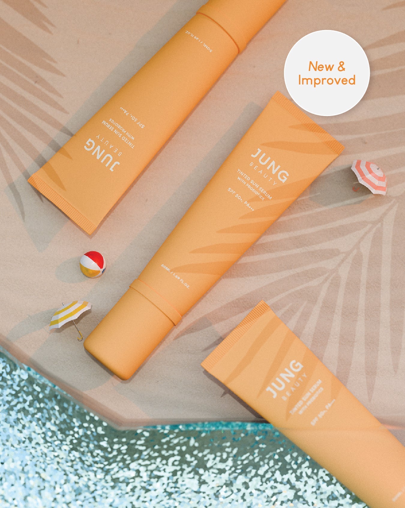 Jung Beauty Tinted Sun Serum + Water Treatment Mini Duo Set (50ml + 50ml)