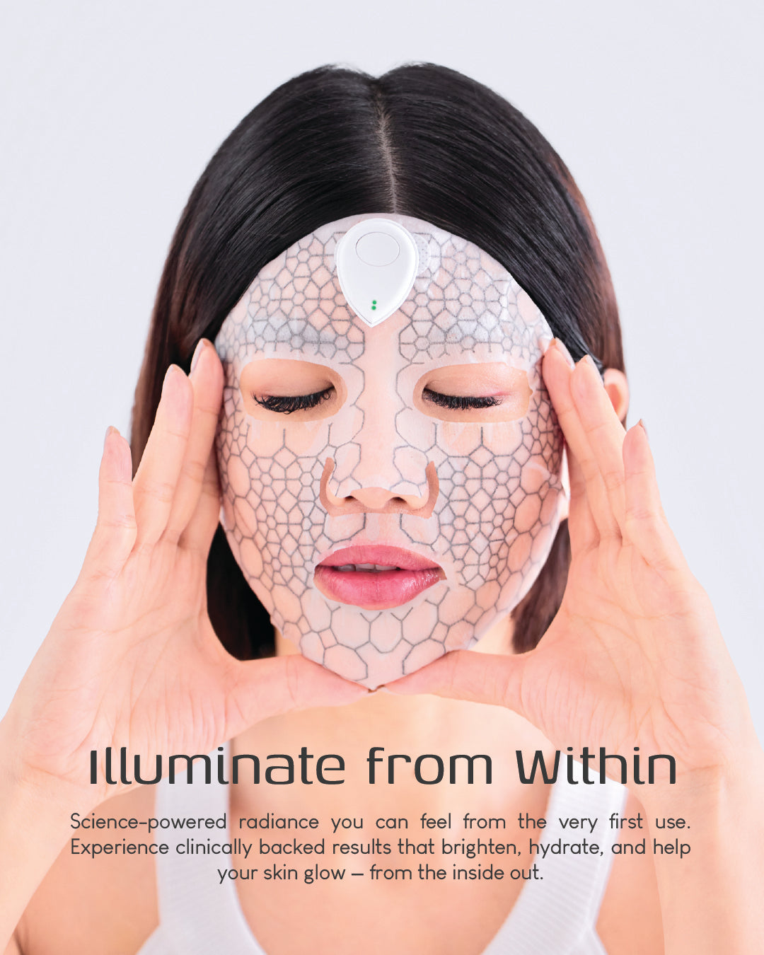 Jung Beauty Brightening Microcurrent Mask (5 Sheets) & Device