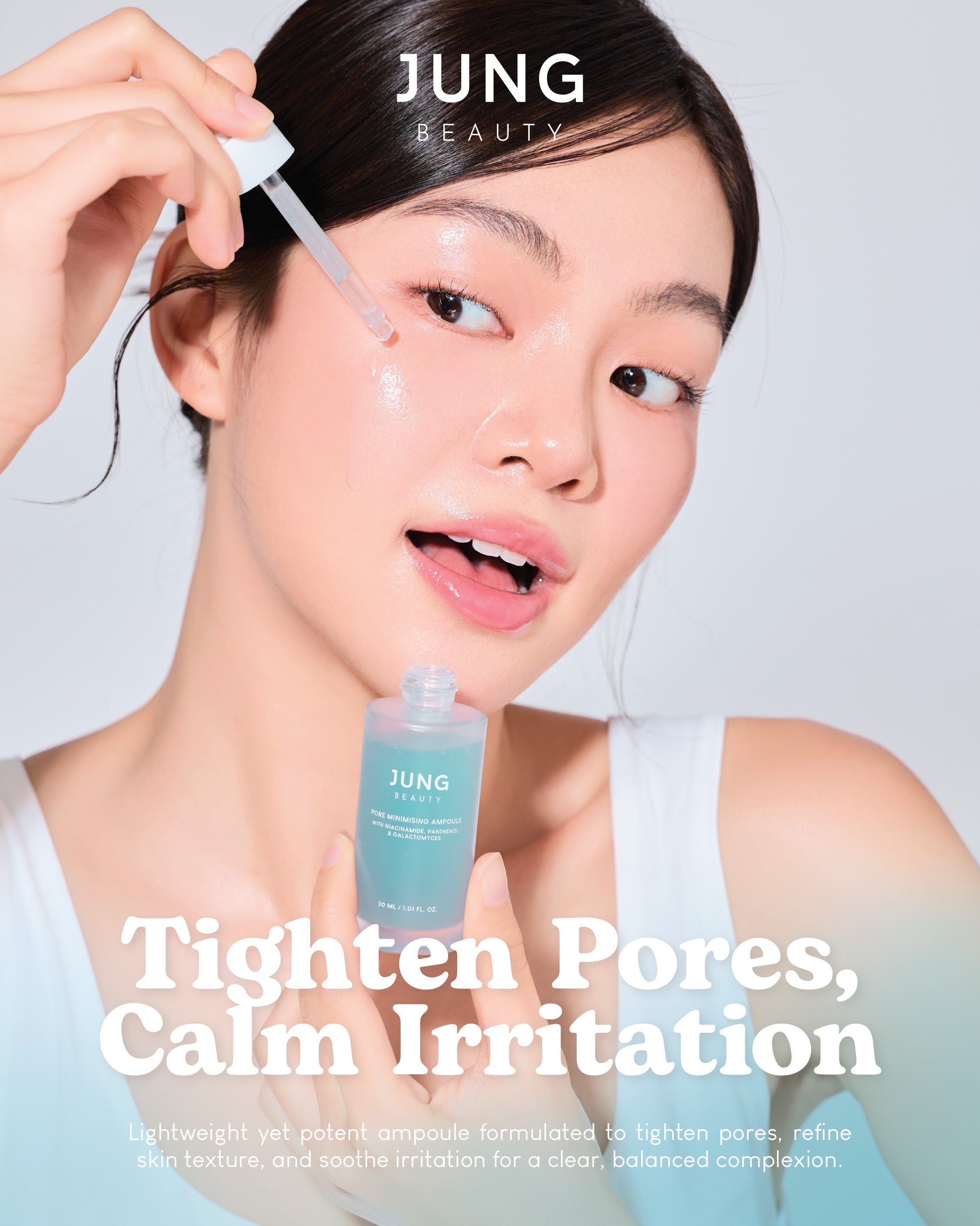 Jung Beauty Pore Minimising Ampoule with Niacinamide, Panthenol & Galactomyces (30ml)