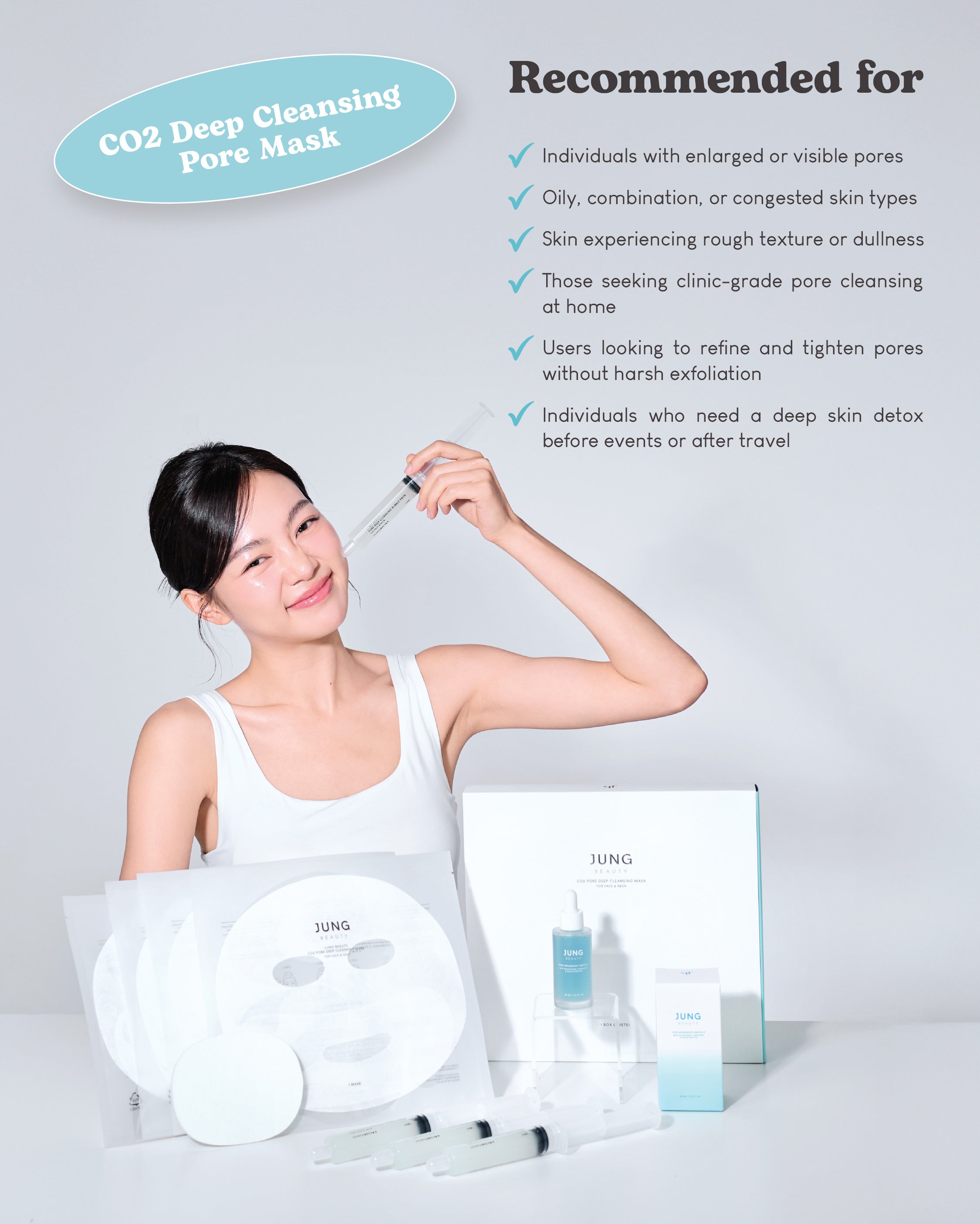 Jung Beauty Pore Minimising Ampoule with Niacinamide, Panthenol & Galactomyces (30ml)
