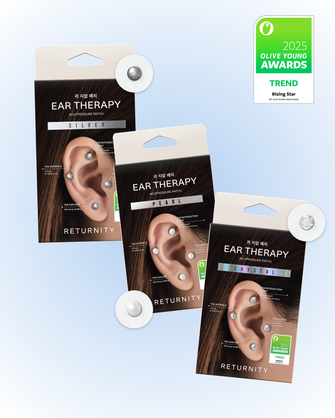 Returnity Ear Therapy Patch (Crystal/Silver/Pearl)