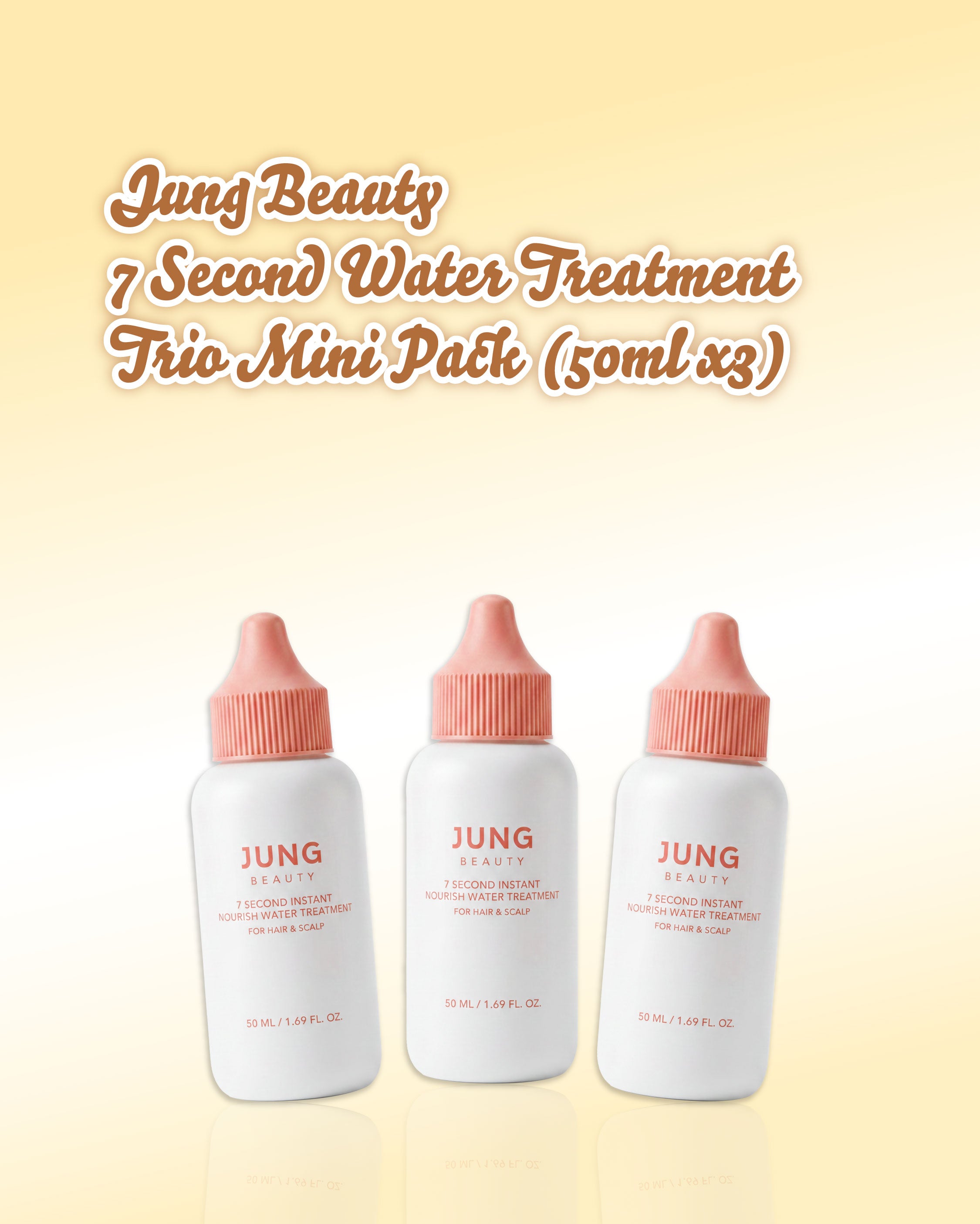 Jung Beauty 7 Second Instant Nourish Water Treatment Trio Mini Pack (50ml x3)
