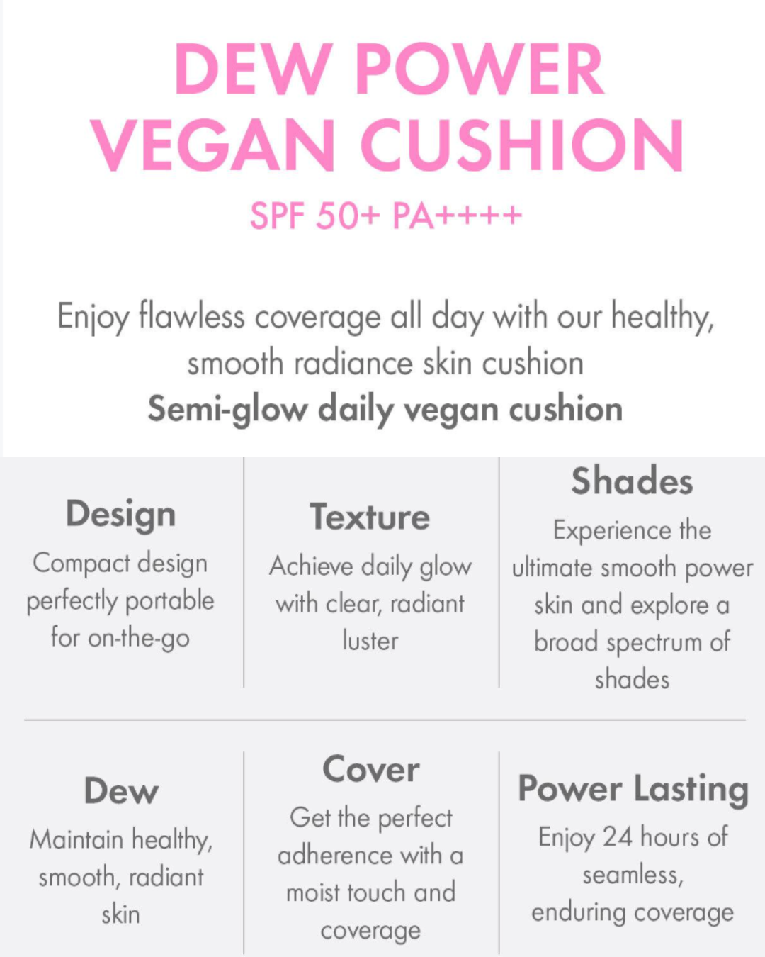 AMUSE Dew Power Vegan Cushion (Refill)
