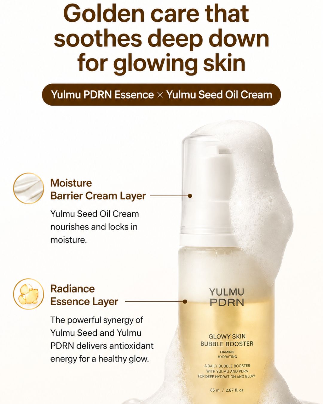 Returnity Yulmu PDRN Glowy Skin Bubble Booster (85ml)