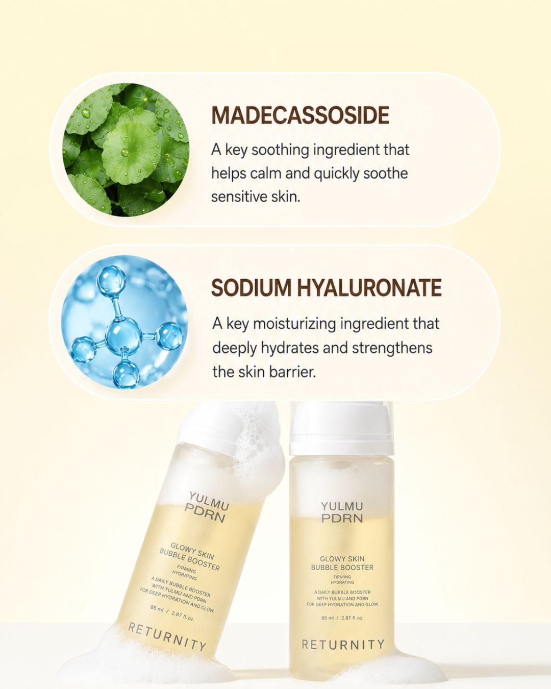 Returnity Yulmu PDRN Glowy Skin Bubble Booster (85ml)