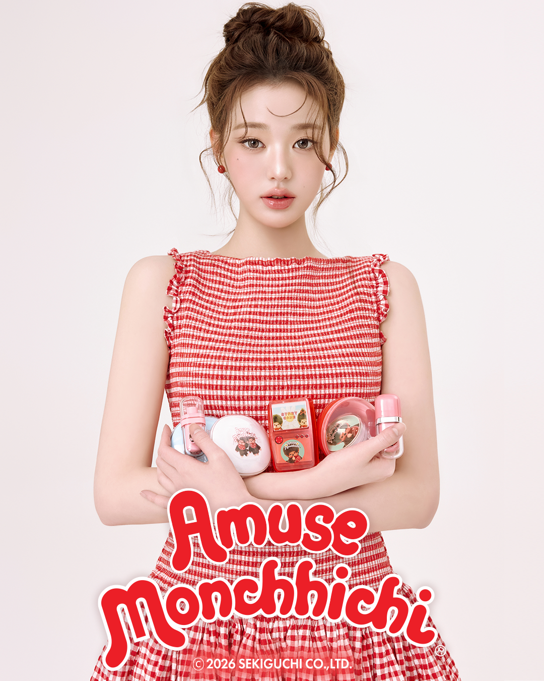 Amuse Monchhichi Beauty Duo Set (Airy Cushion + Cheek Healthy Balm)