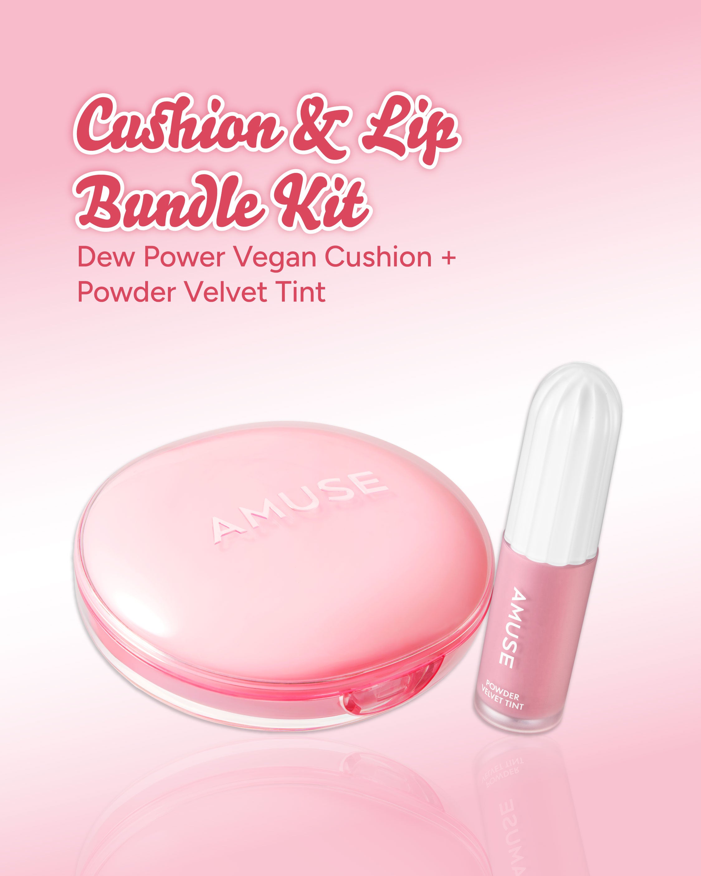 Amuse Dew Power Vegan Cushion & Powder Velvet Tint Duo Set