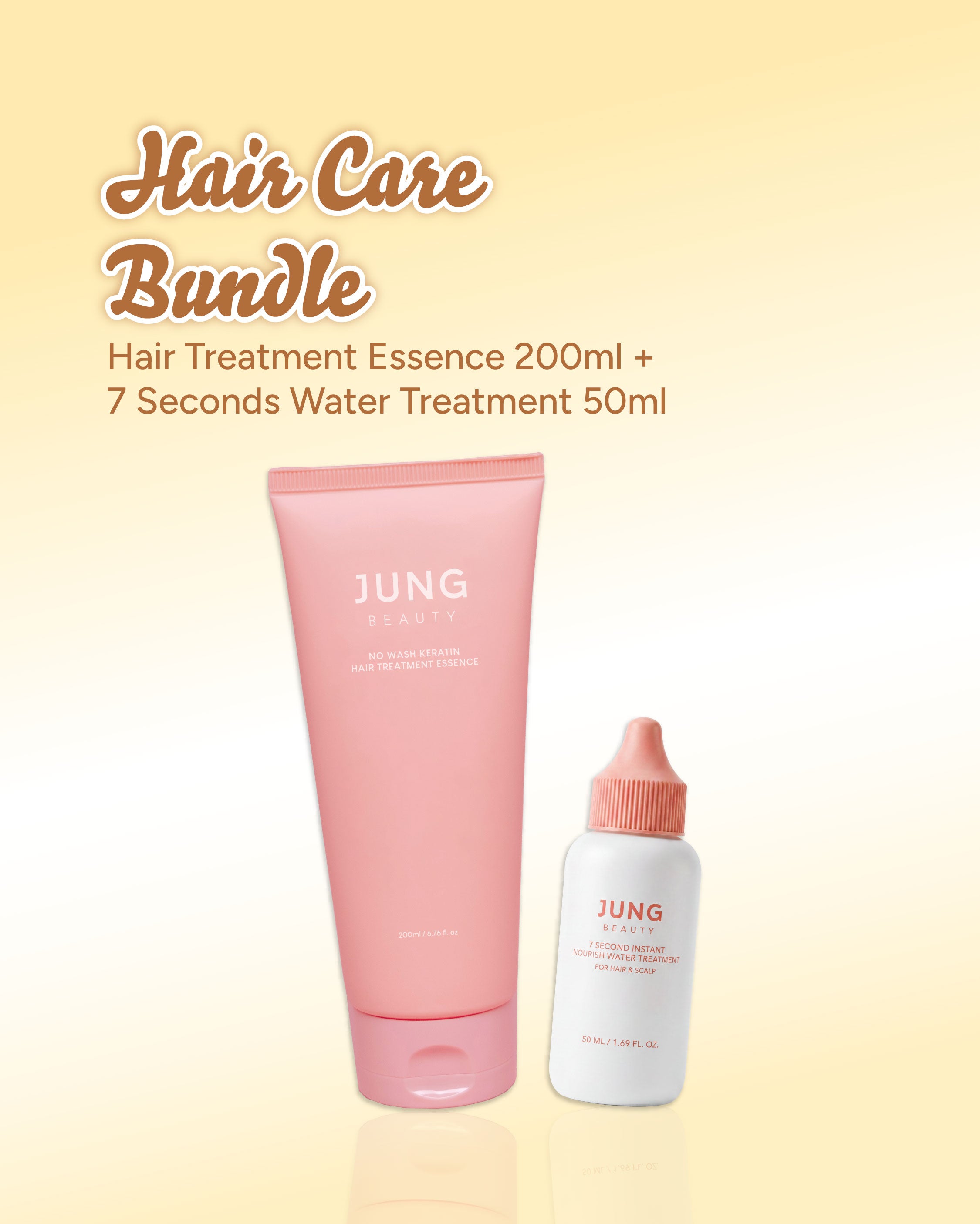 Jung Beauty Keratin Hair Treatment Essence (200ml) + 7 Second Instant Nourish Water Treatment (50ml)