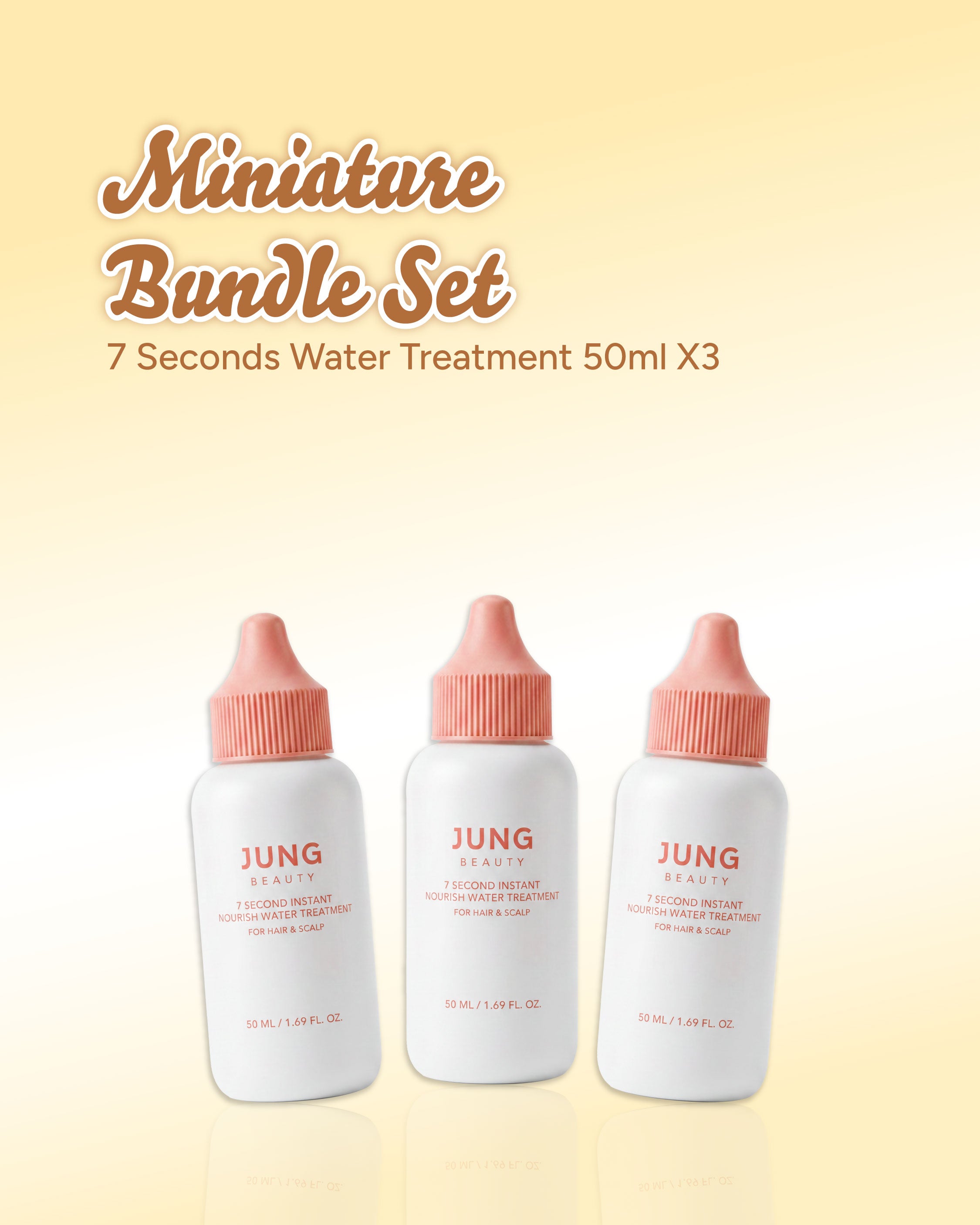 Jung Beauty 7 Second Instant Nourish Water Treatment (50ml) x3