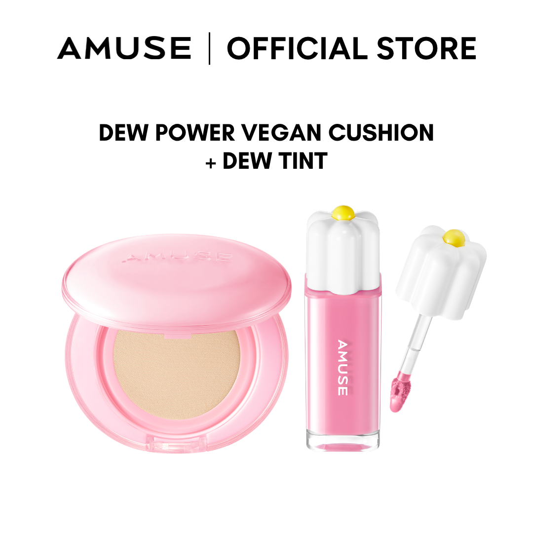 Amuse Dew Power Vegan Cushion + Amuse Dew Tint