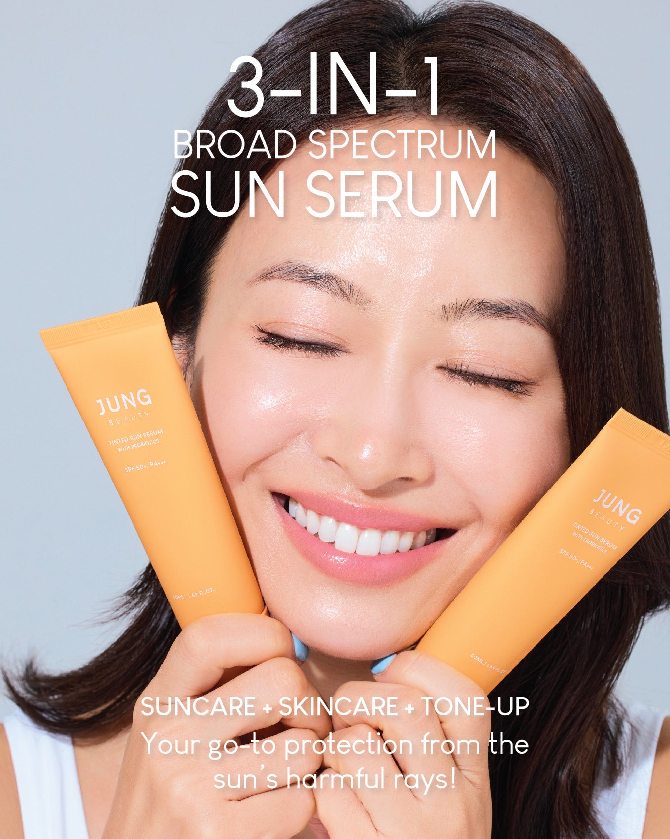 Jung Beauty Tinted Sun Serum with Probiotics (50ml)