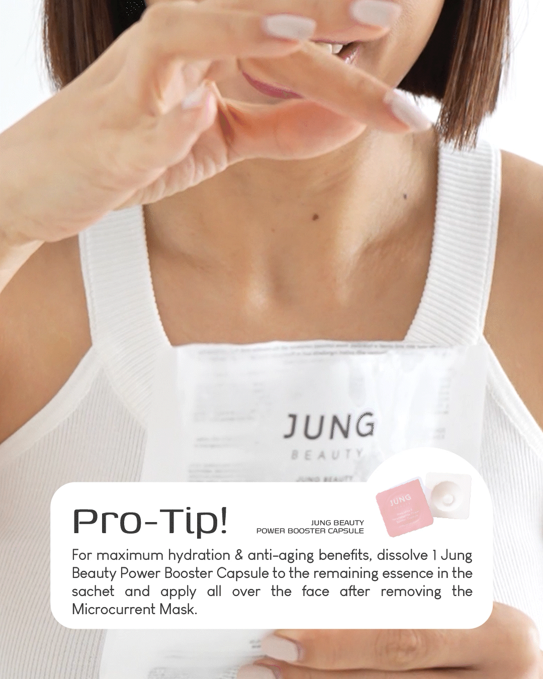 Jung Beauty Brightening Microcurrent Mask with Niacinamide and Rice Bran Extract (Box of 5)