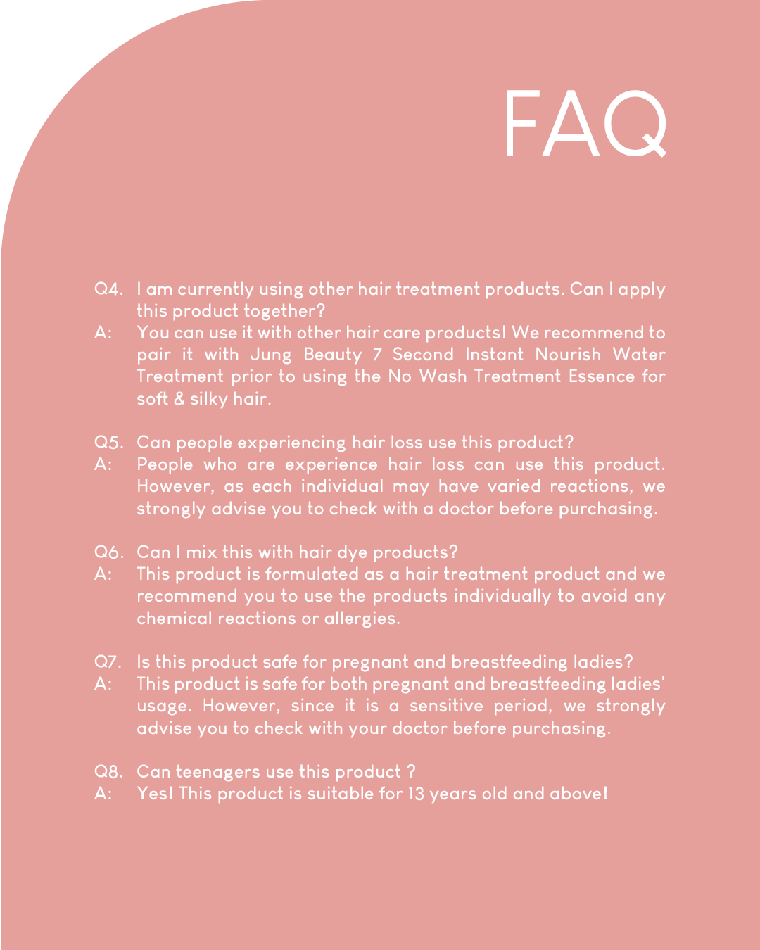 Jung Beauty No Wash Keratin Hair Treatment Essence (200ml)