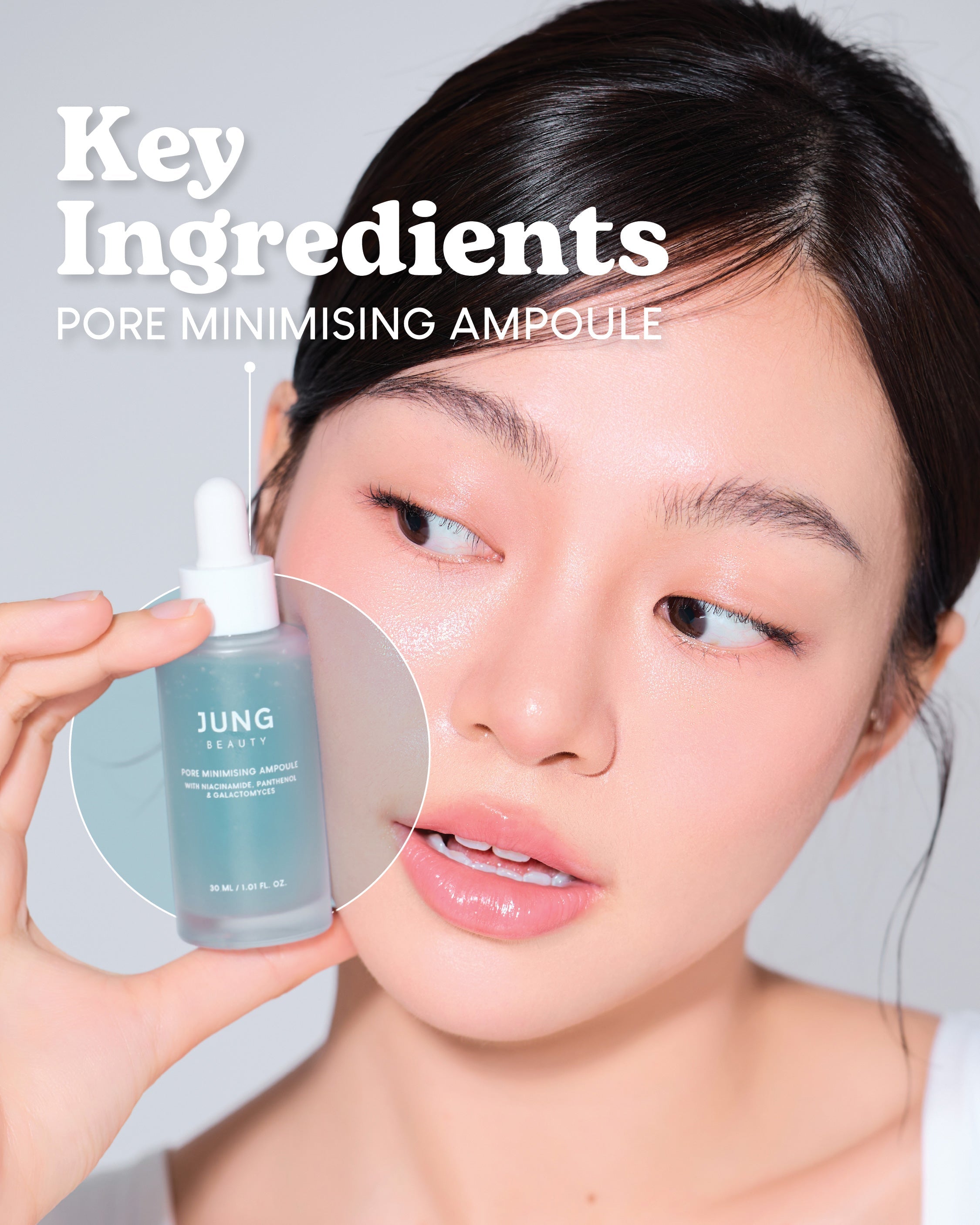 Jung Beauty Pore Minimising Ampoule with Niacinamide, Panthenol & Galactomyces (30ml)