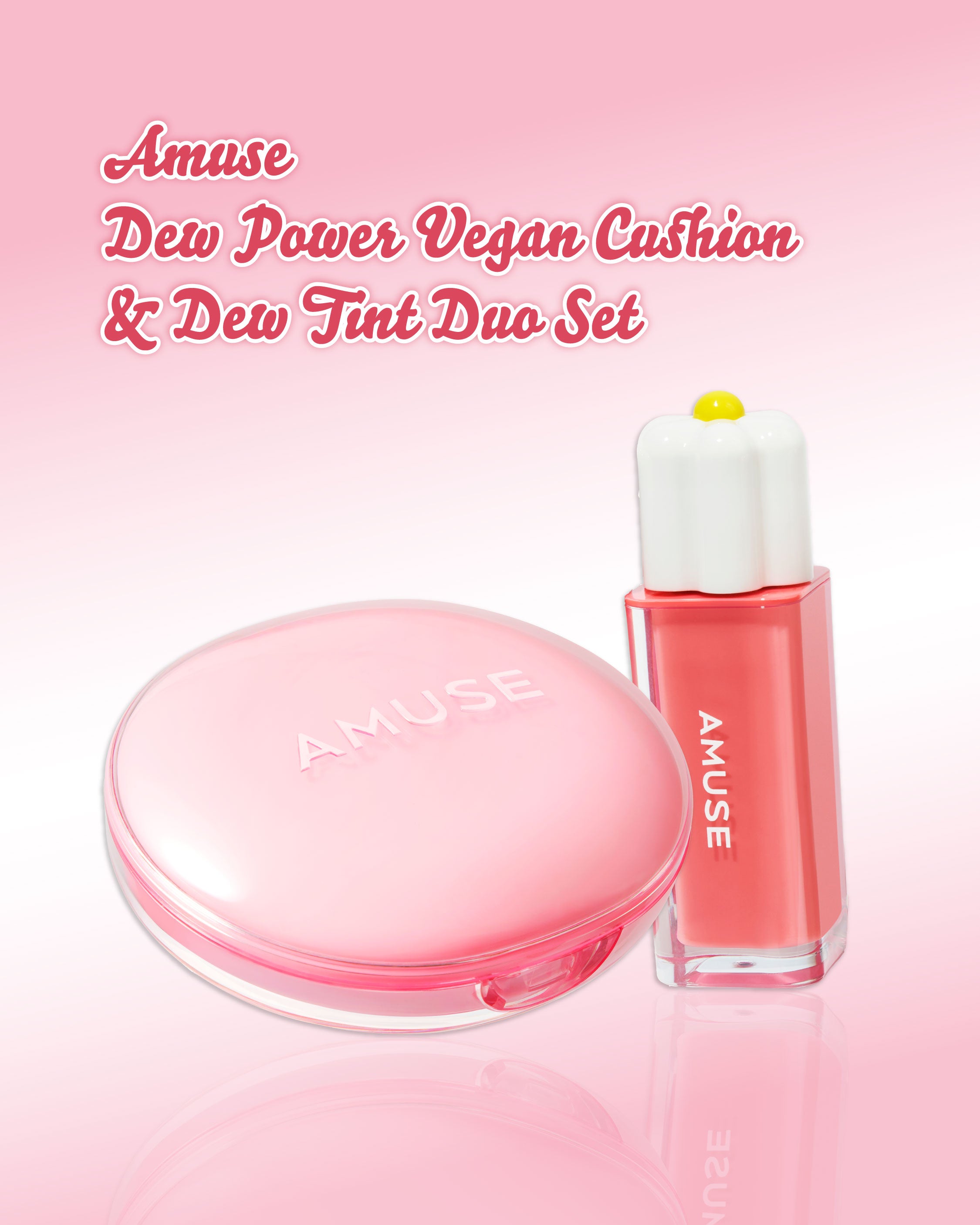 Amuse Dew Power Vegan Cushion & Dew Tint Duo Set