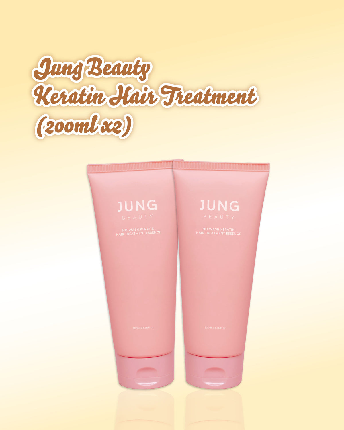 Jung Beauty No Wash Keratin Hair Treatment Essence Bundle Set