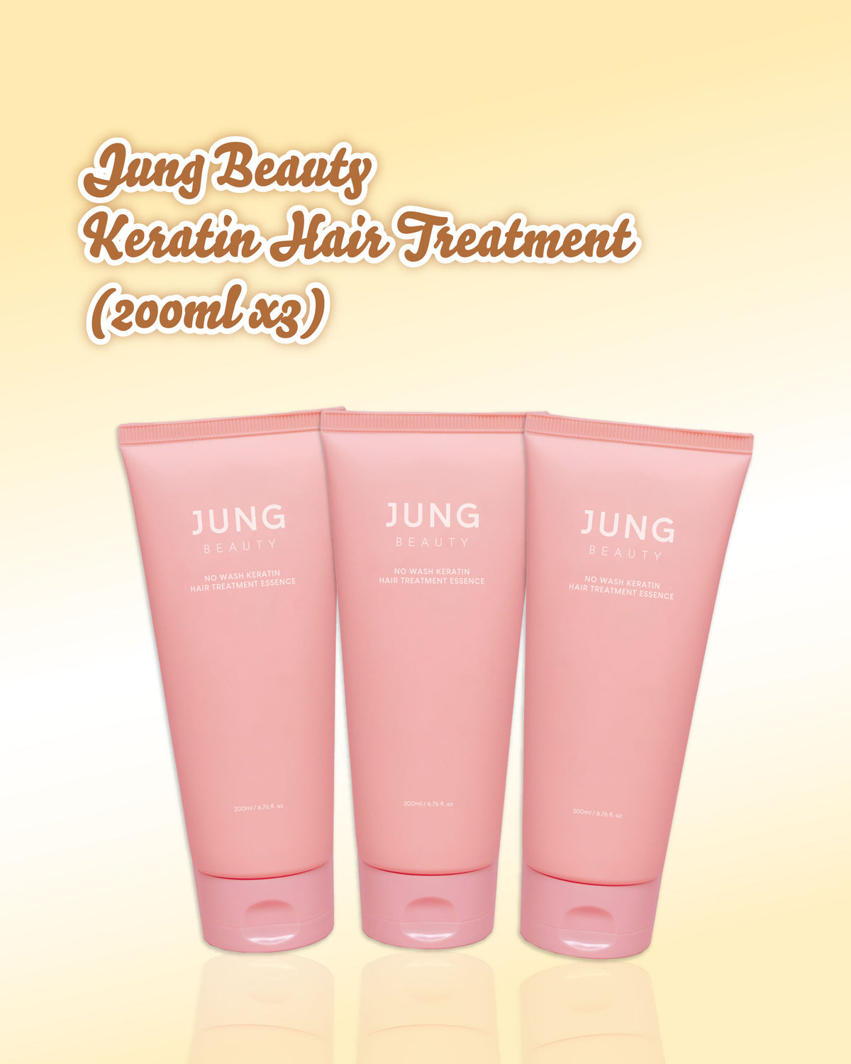 Jung Beauty No Wash Keratin Hair Treatment Essence Bundle Set